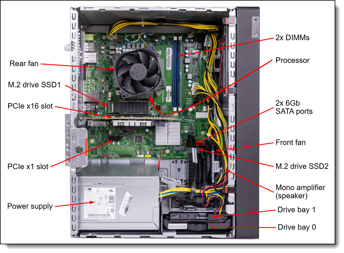 THINKSYSTEM ST45 V3, 1XAMD EPYC 4124P 4C 3.8GHZ 65W, 1X16GB