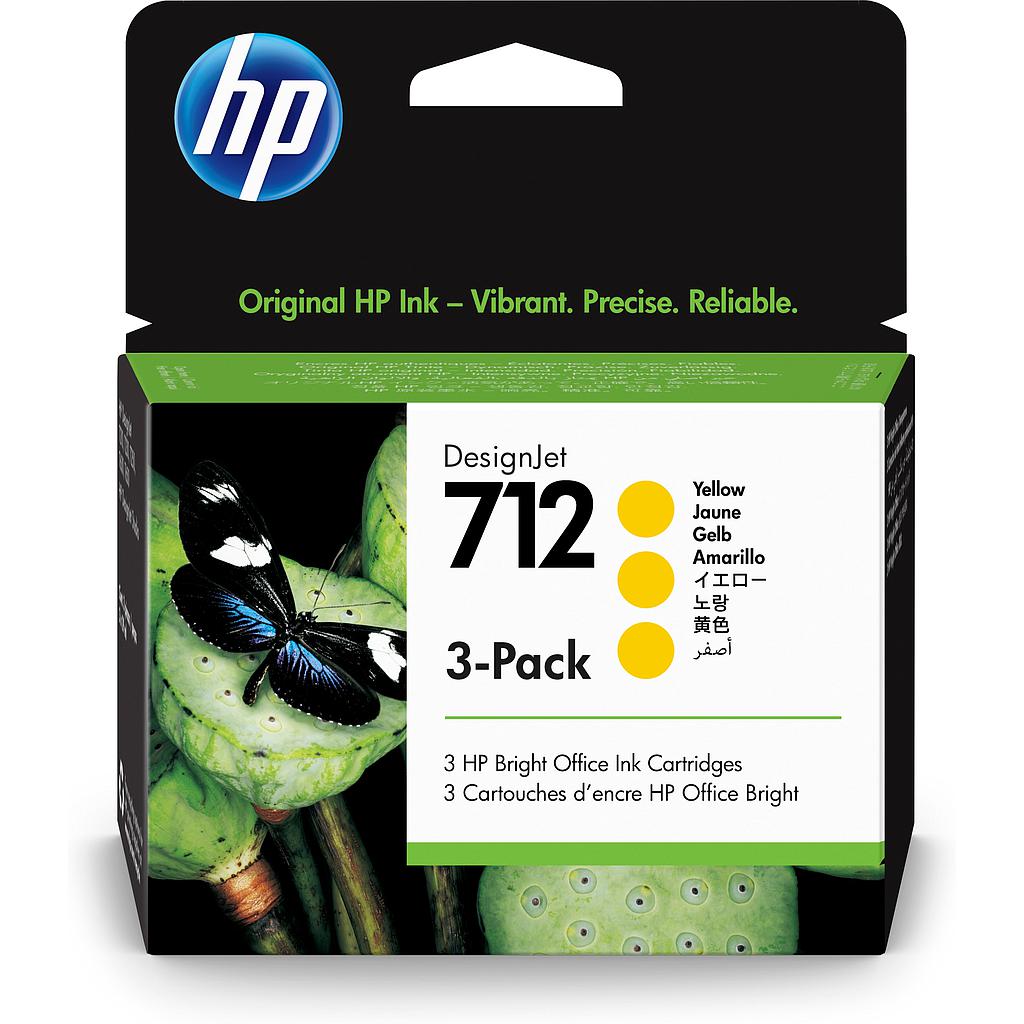 HP 712 - Paquete de 3 - 29 ml