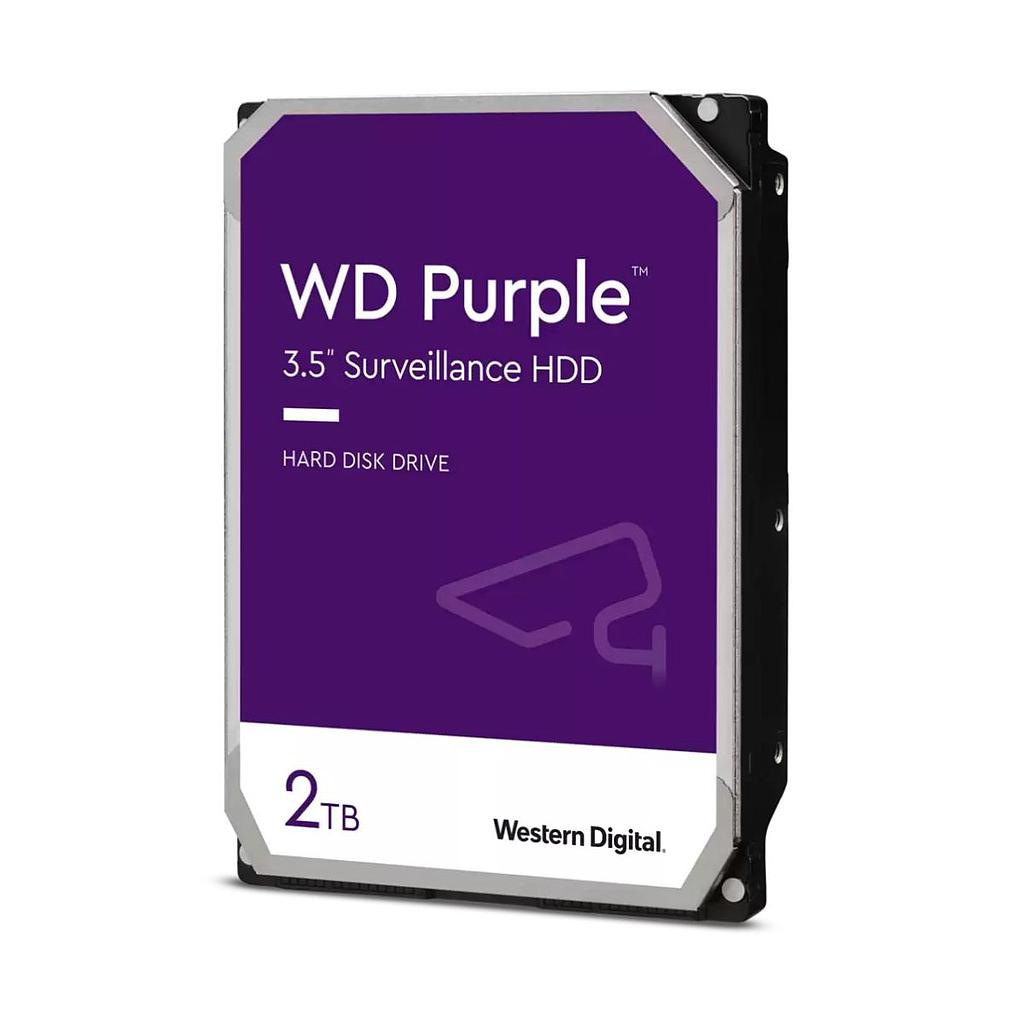 Hdd Wd Purple 2tb 3.5&quot; 5400 Rpm 64mb Sata 180m/s