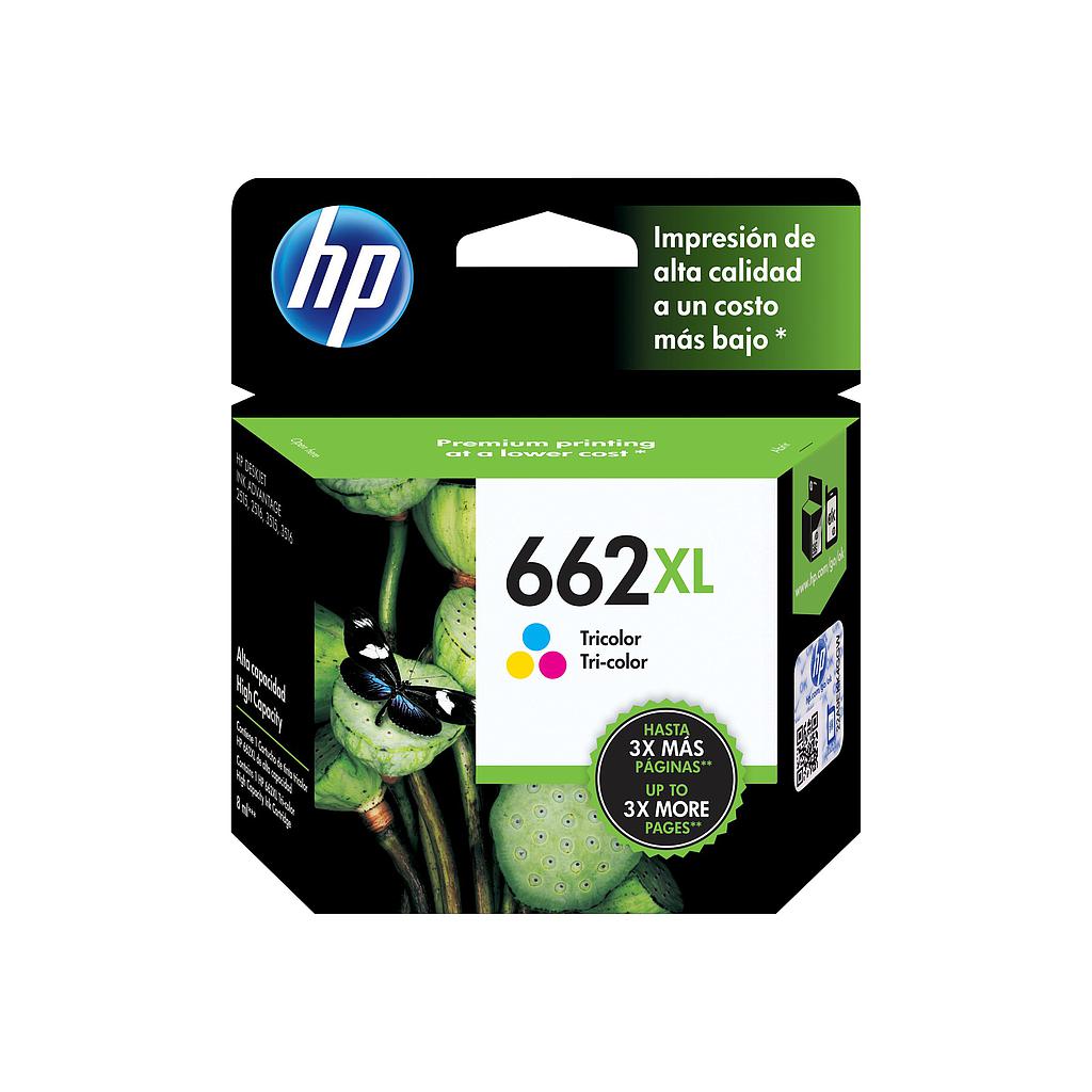HP 662XL - Alto rendimiento - color (cian, magenta, amarillo)