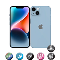iPhone 14 6,1&quot; 5g 6gb 128gb Dual Cam Sim Física