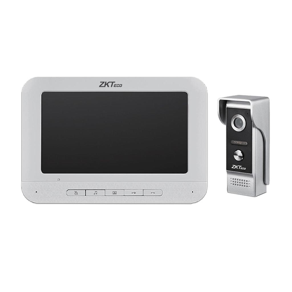Kit Videoportero Zkteco Análogo Con Pantalla 7''