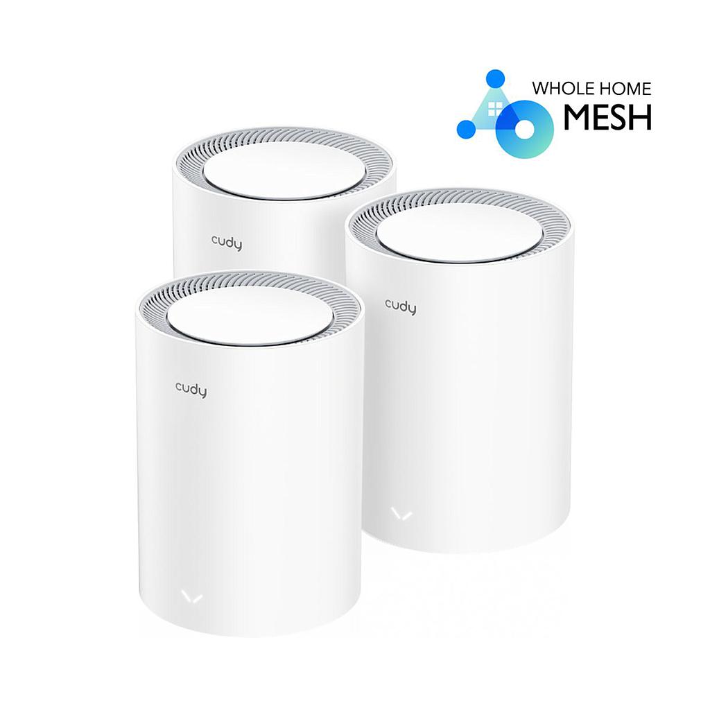 Mesh Cudy Wifi 6 Ax1800 2 Puertos Gigabit (3 Pack)