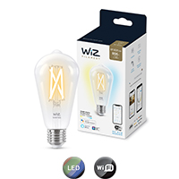 Lámpara Led Inteligente Philips Wiz 7W ST64 E27 Blanco
