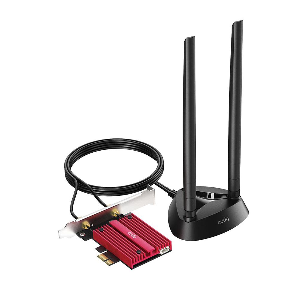 Adapt Cudy Pcie Wifi6e Ax5400+bt5.2 Tri Band+ant