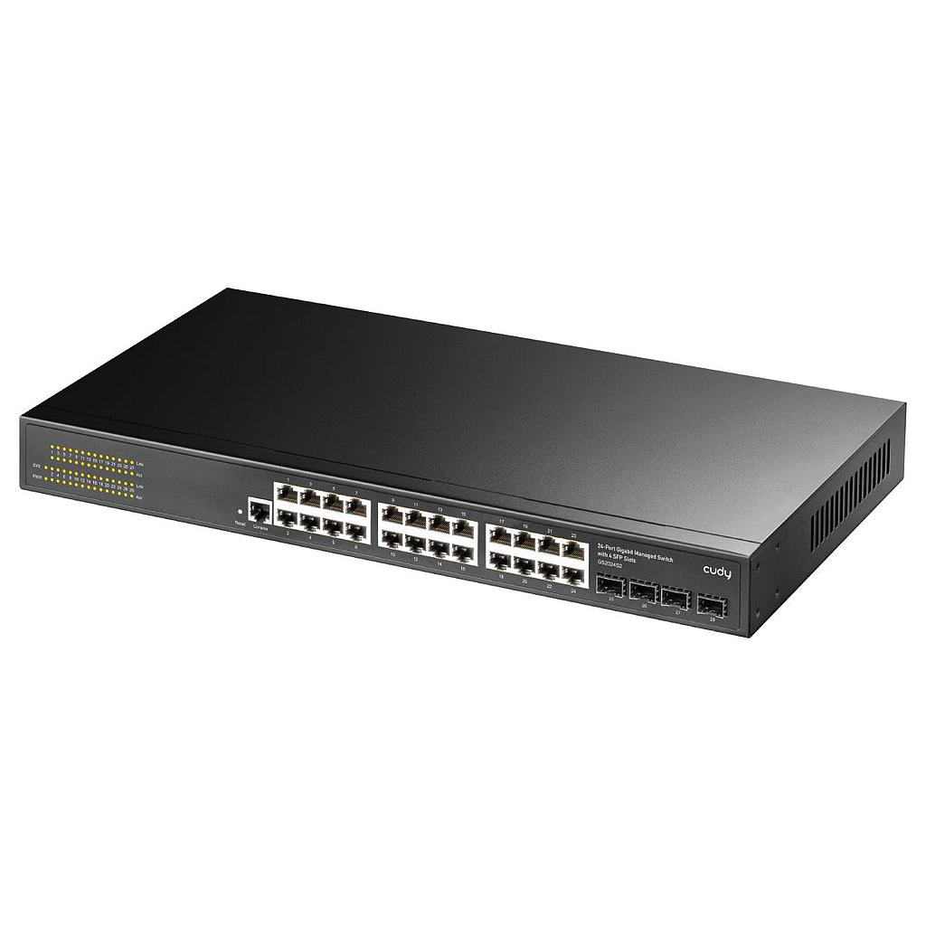 Switch Cudy Gigabit Administrable 24p + 4 Sfp