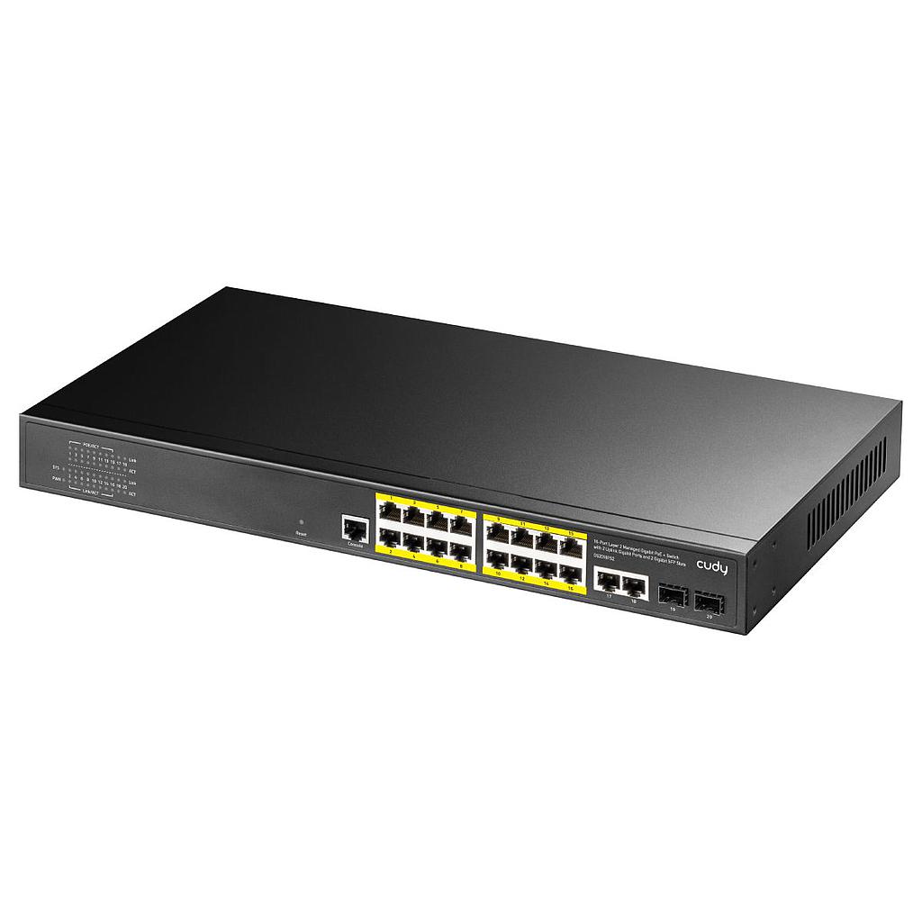 Switch Cudy Gigabit Poe+ 16p + 1 Sfp 200w