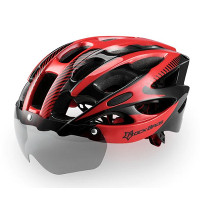 Casco Rockbros para ciclismo con lentes Talle S