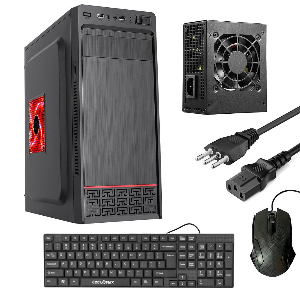 Gabinete Combo Atx Coolmax H5 600W Mouse y Teclado
