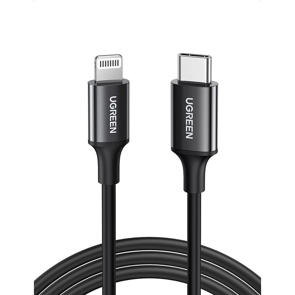 Ugreen Cable Lightning A Tipo C Black 2m
