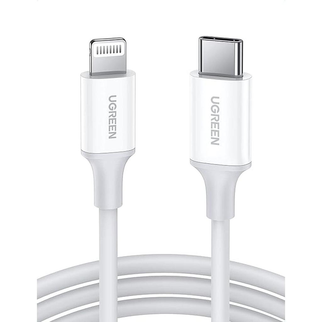Ugreen Cable Lightning A Tipo C White 1m