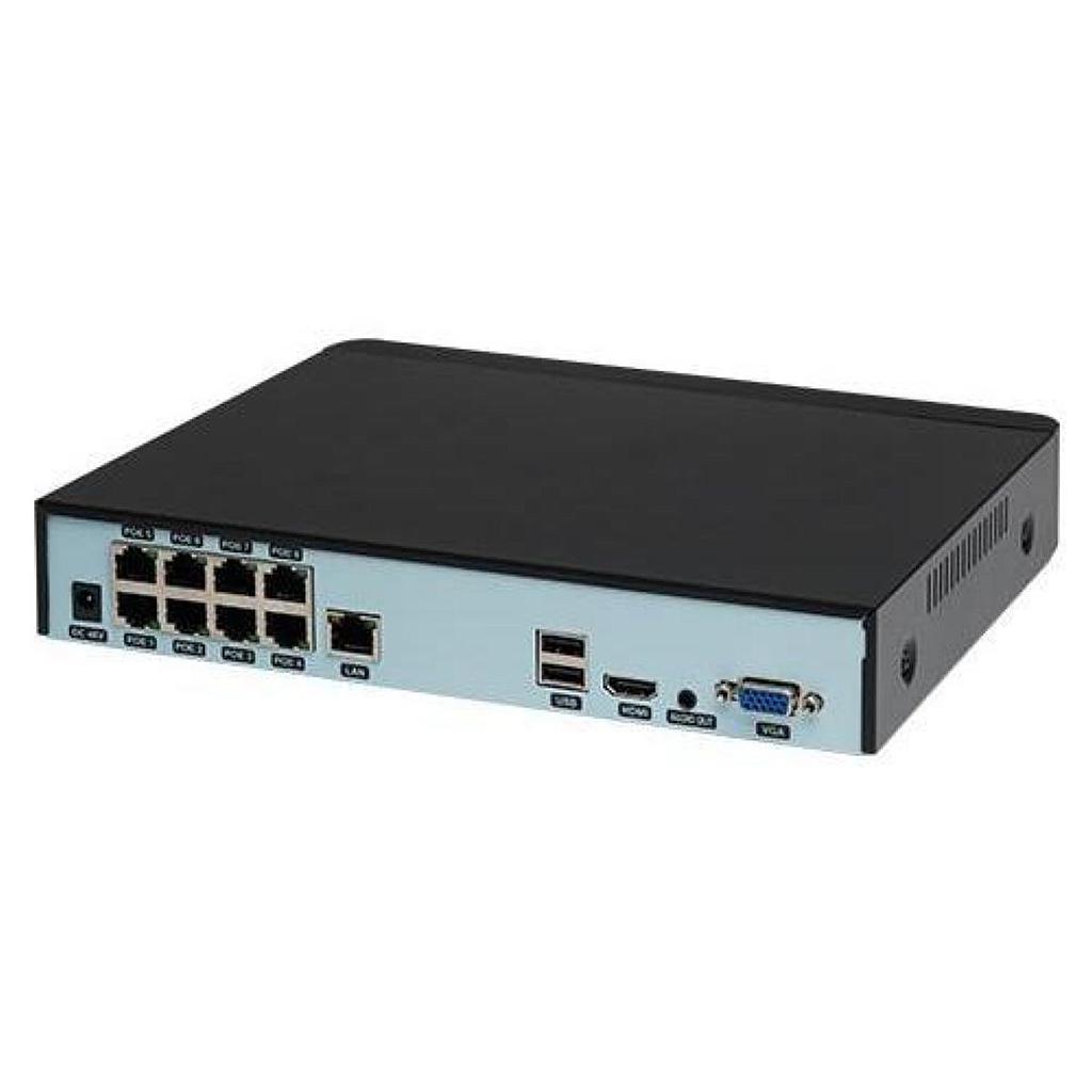 Nvr Zkteco Biosense 8ch Poe, 1 Sata
