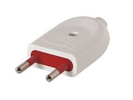 Adaptador Ficha 2L sin Tierra Blanco