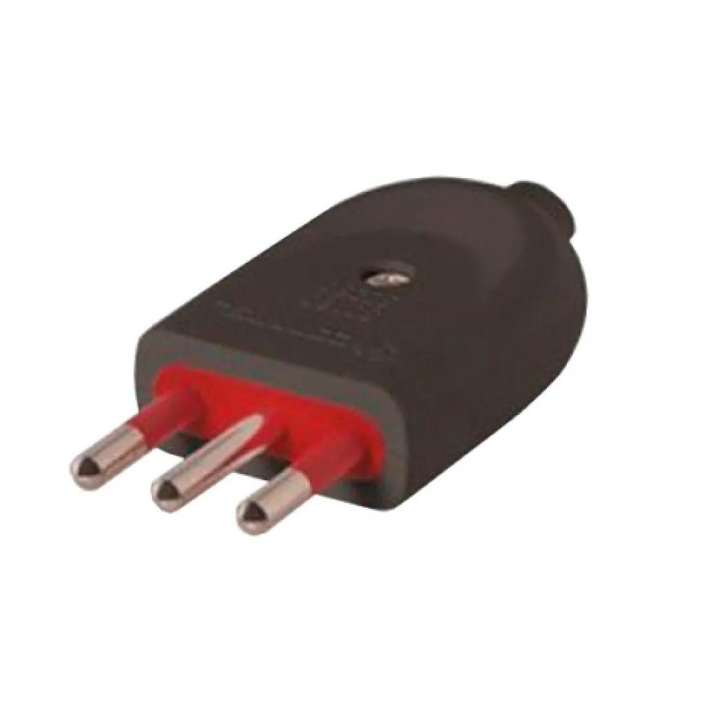 Adaptador Ficha 3L con Tierra Negro