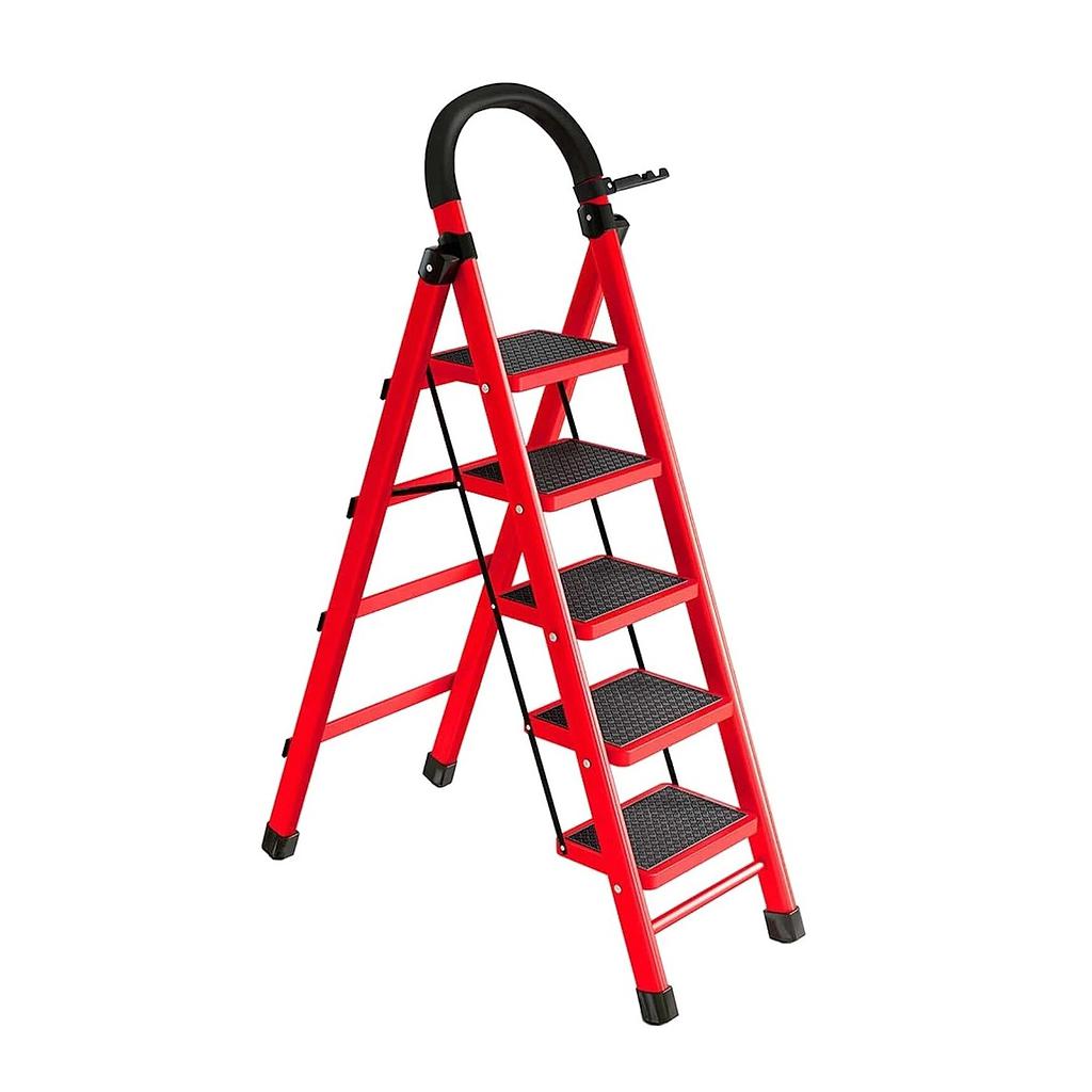 Escalera 5 escalones negra / roja