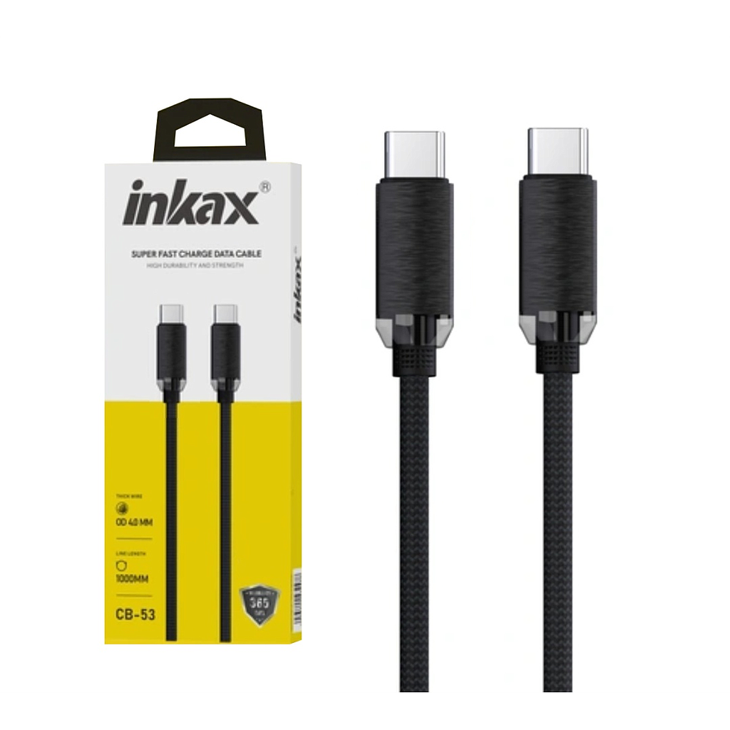 Cable Inkax USB-C / USB-C 240W 1m negro
