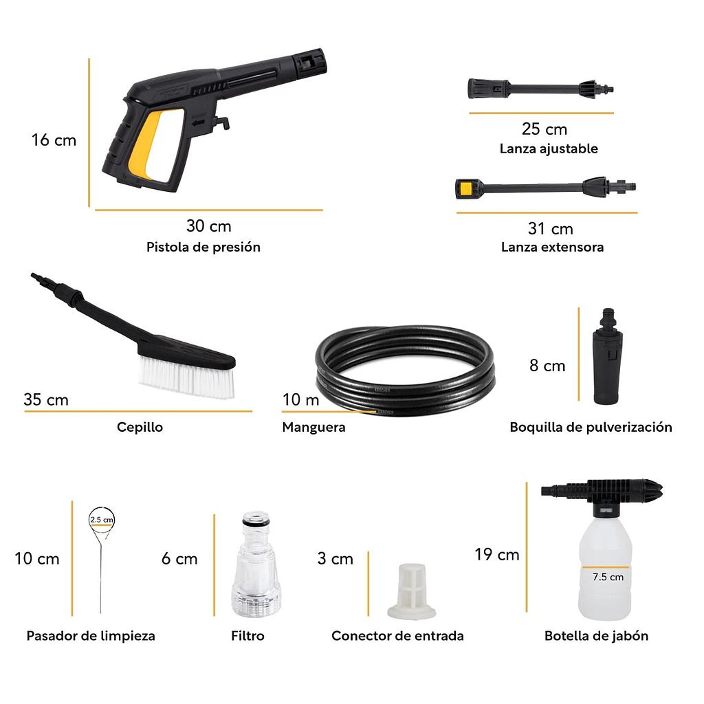 Hidrolavadora Kingsman Portátil 1800W 140 Bar