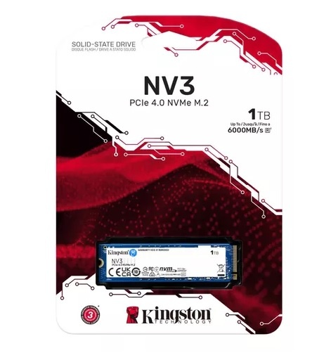 Disco SSD NV3 Kingston 1000GB NVMe M.2 PCIe 2280
