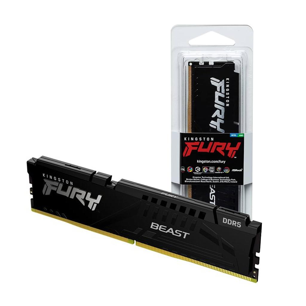 Memoria RAM Kingston Fury Beast DDR5 16GB 5200MHz