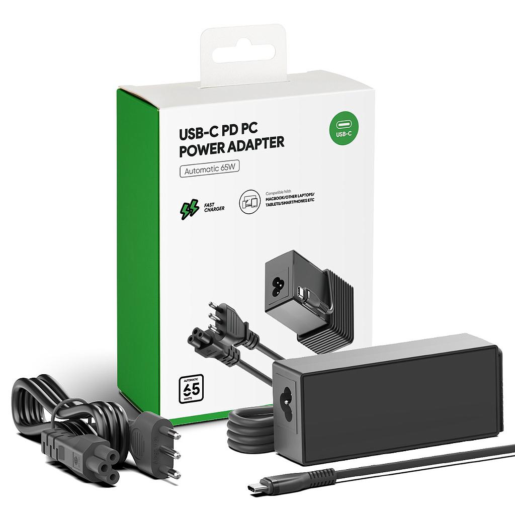 Cargador Notebook 65W USB-C con Power Delivery
