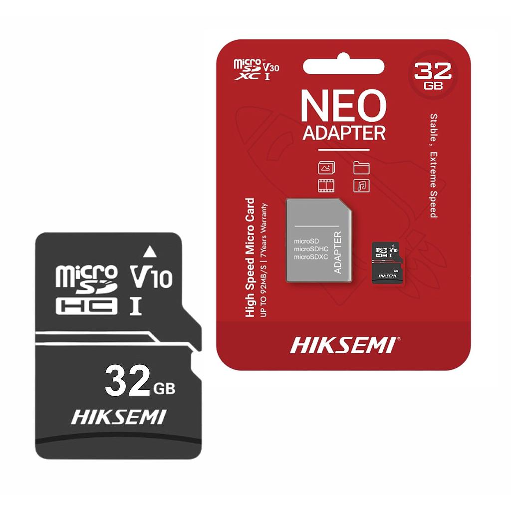 Memoria MicroSD Hiksemi HS-TF-NEO 32GB Clase 10