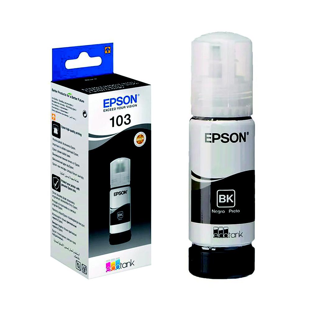 Botella de Tinta Original Epson 103 EcoTank Negra
