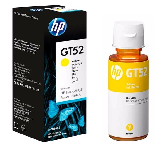 Botella Tinta HP GT52 amarillo