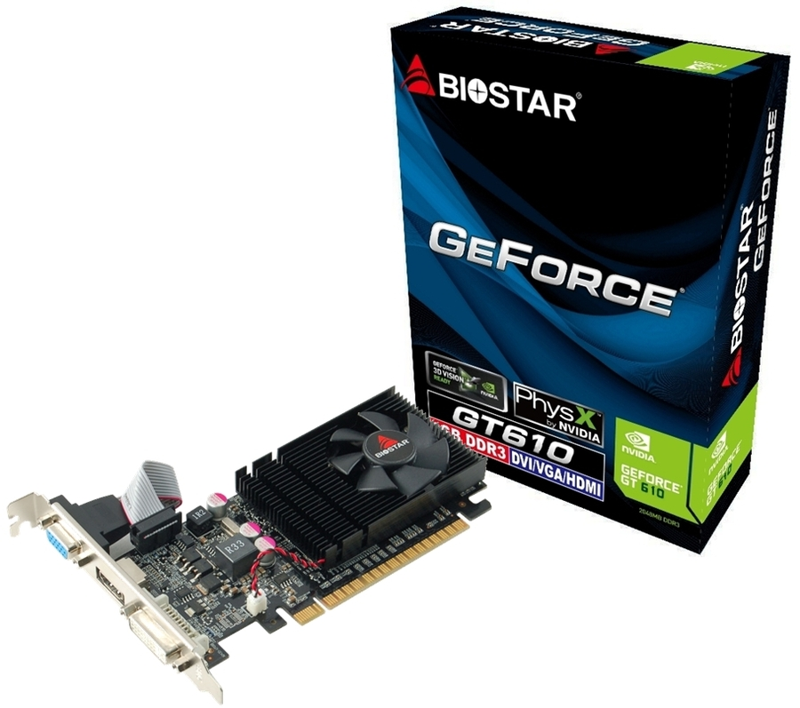 Tarjeta de Video BioStar GT610 2GB GDDR3 PCI-E 2.0