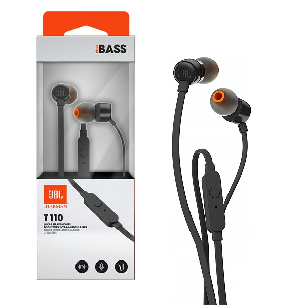 Auriculares In-ear JBL TUNE110 Manos Libres Negro