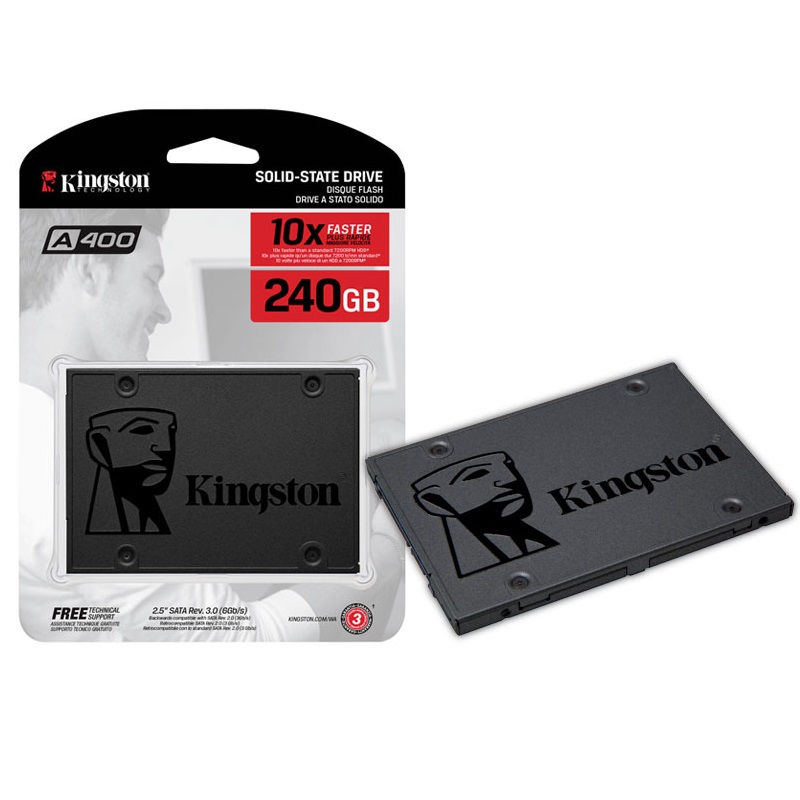 Disco SSD Kingston A400 240GB SATA III 2.5 pulgadas