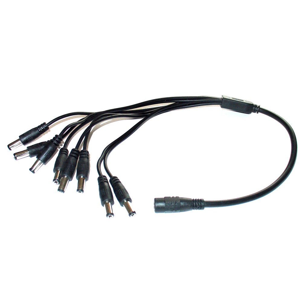 Splitter de Poder para Cámaras CCTV 1 a 8 Salidas
