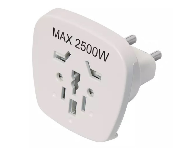 Adaptador Conatel Multiformato 2500W Ficha Schuko