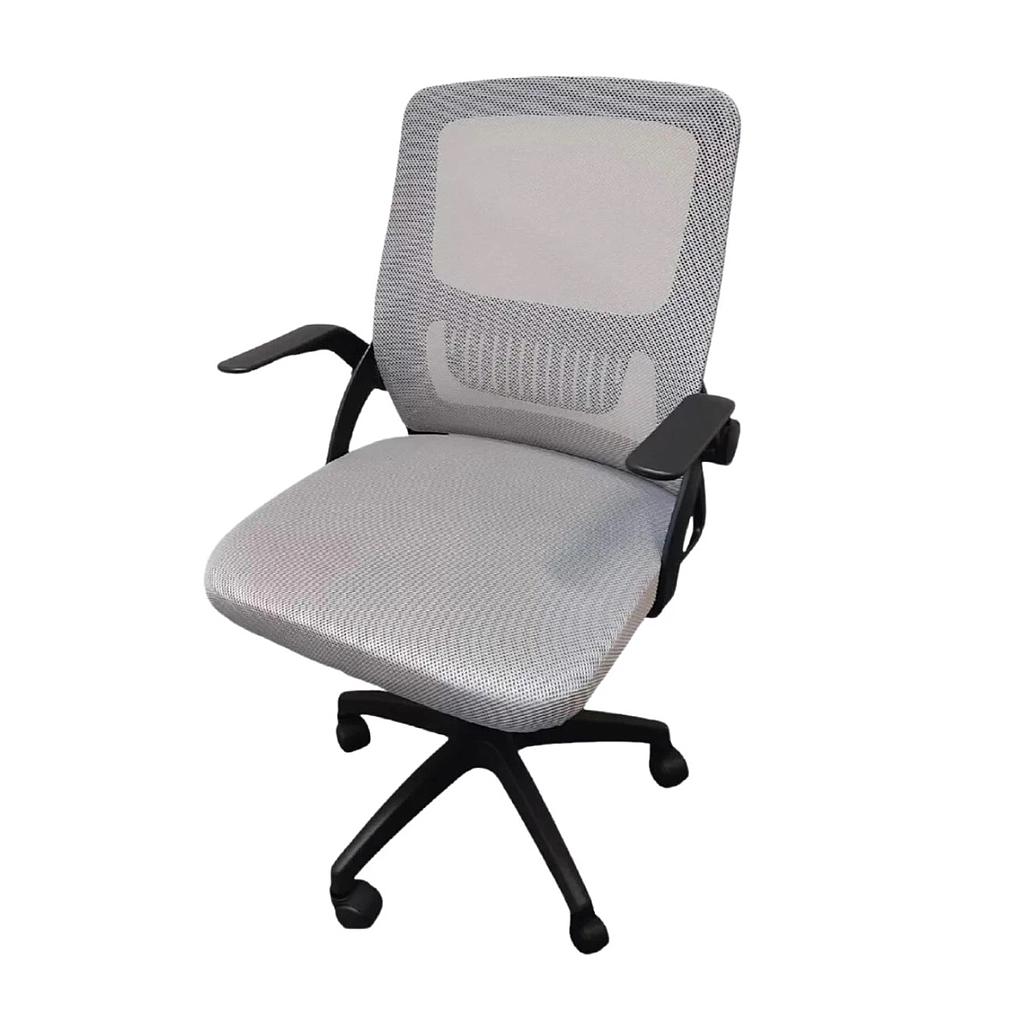 Silla de oficina Trent Gris con posabrazos