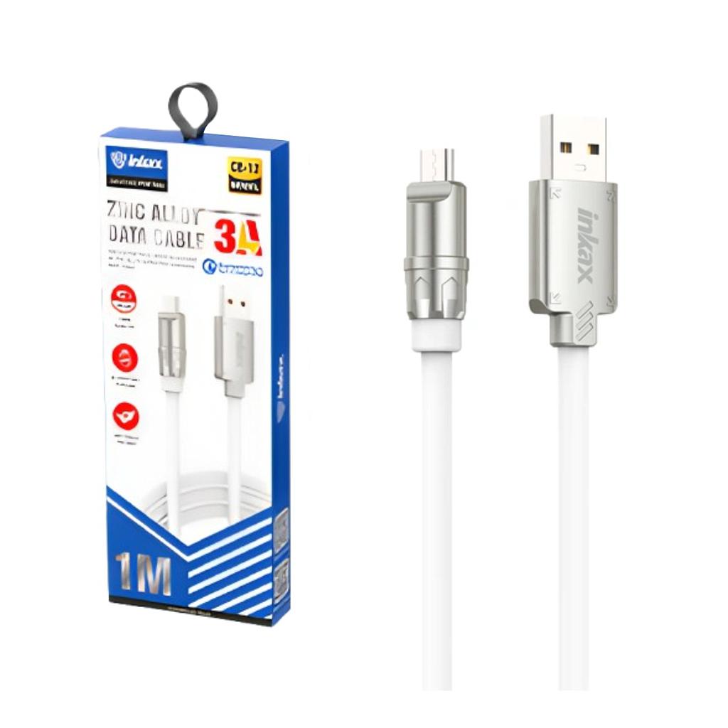 Cable Inkax Micro USB 3.0A 1M Plateado