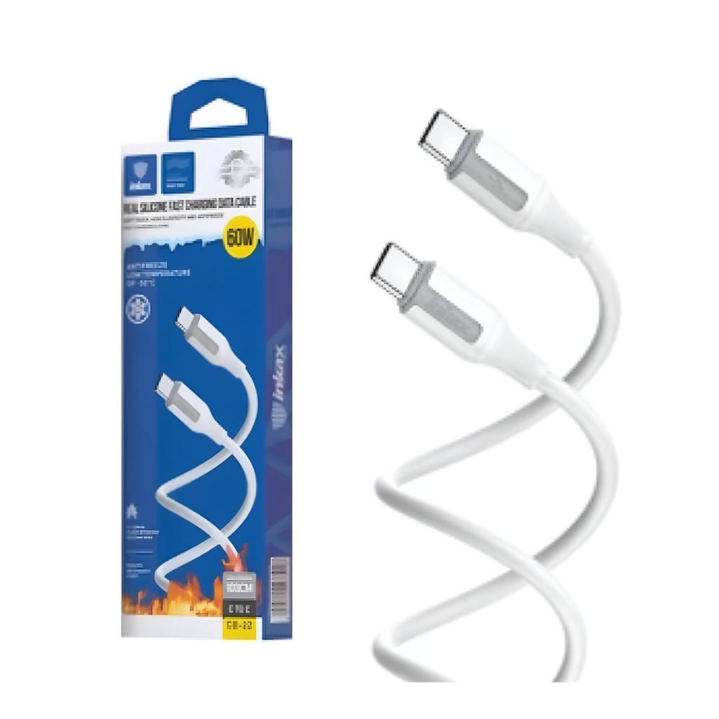 Cable Inkax USB-C 3.1a 1m blanco