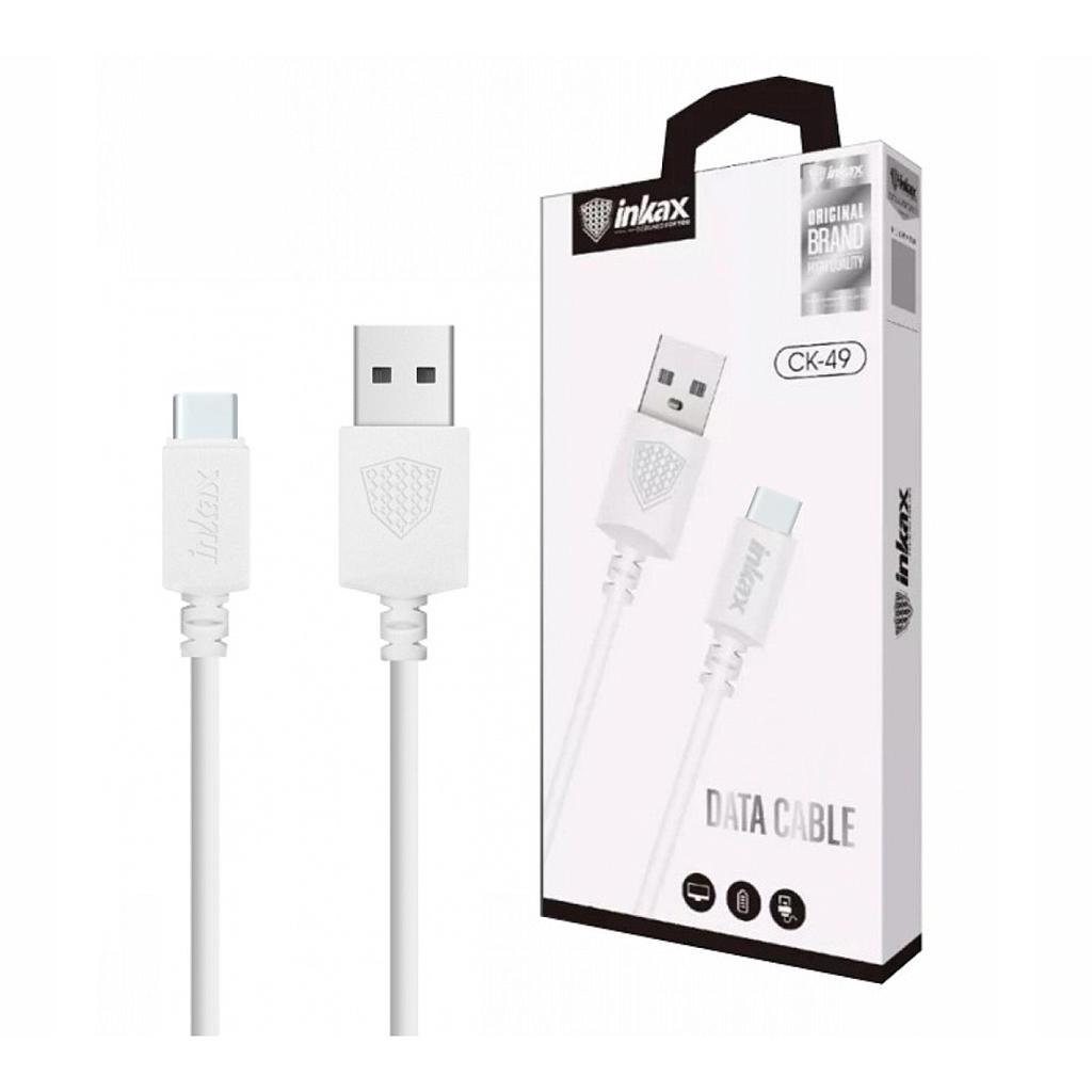 Cable Inkax USB-C 5a 1m blanco