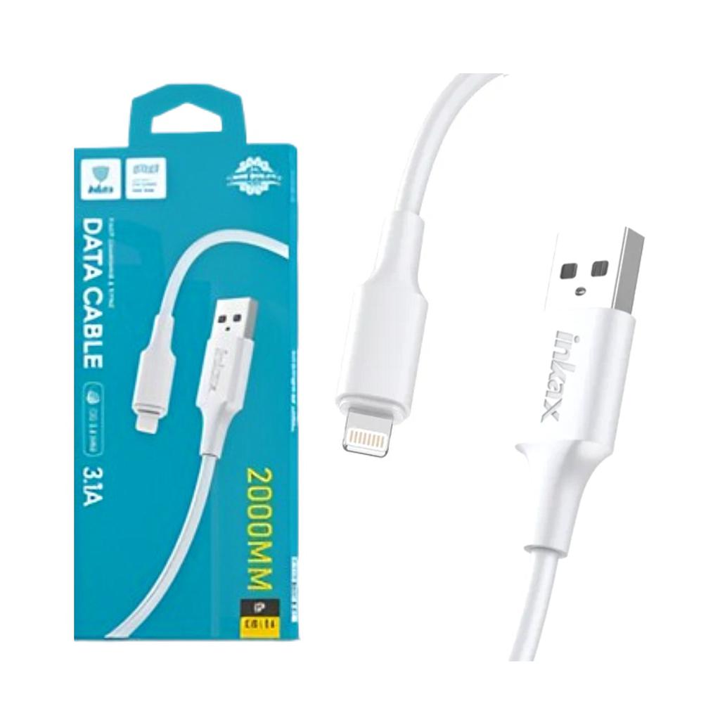 Cable Inkax Lightning 3.1a 2m blanco