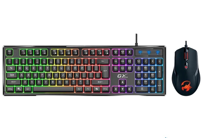 Combo Genius Scorpion KM-GX6 teclado y mouse RGB