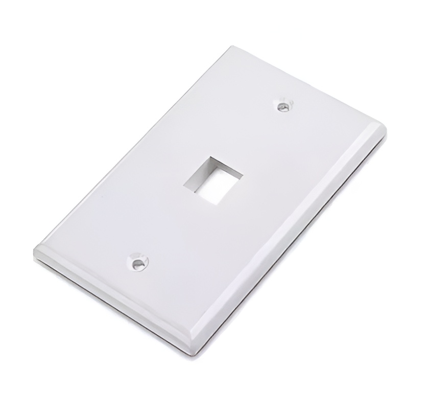 Plaqueta RJ45 NRG+ 1 puerto blanca