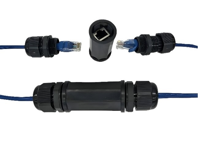Adaptador Cupla RJ-45 Gigabit Exterior Hembra/Hembra