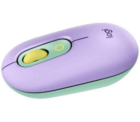 Mouse Logitech POP Inalámbrico Bluetooth Lila