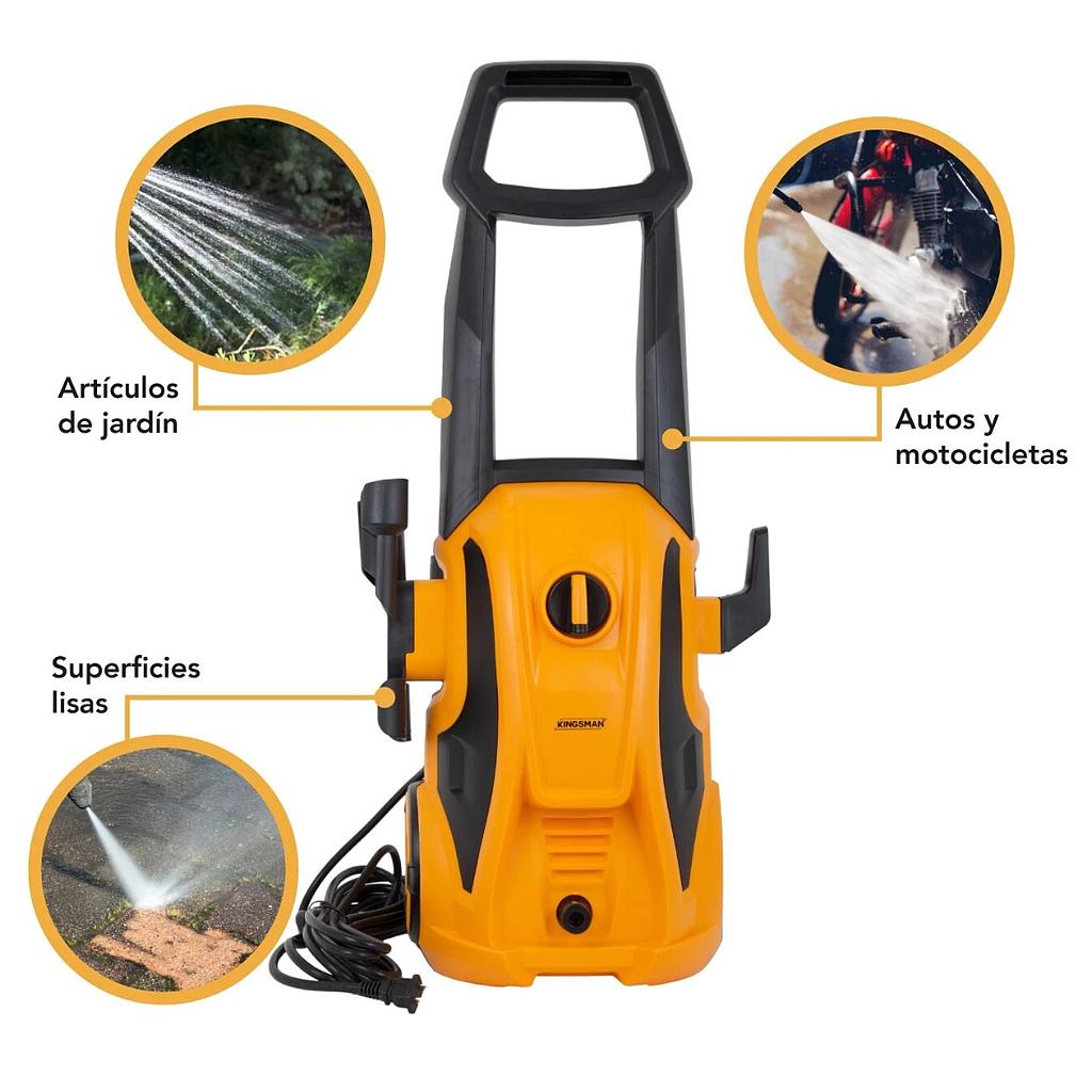 Hidrolavadora Kingsman Portátil 1600W 138 Bar