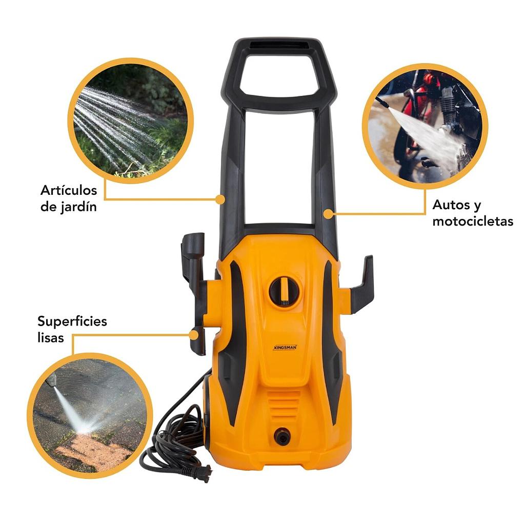 Hidrolavadora Kingsman Portátil 1600W 138 Bar