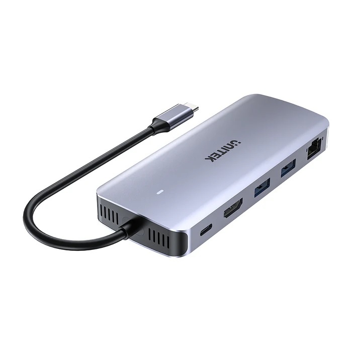 HUB USB-C Unitek 6 en 1 10Gbps con Slot M.2