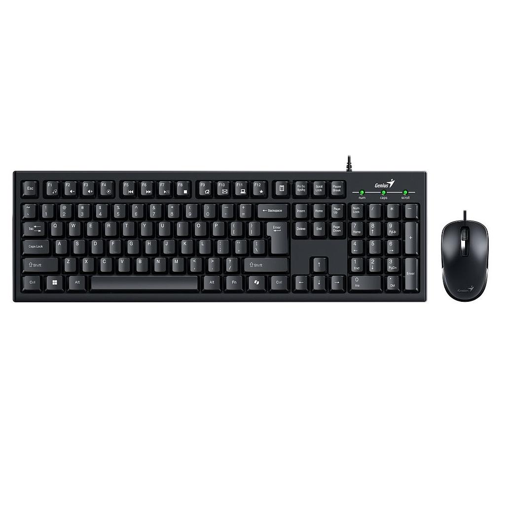 Combo Genius KM-100SE Teclado y Mouse USB Negro