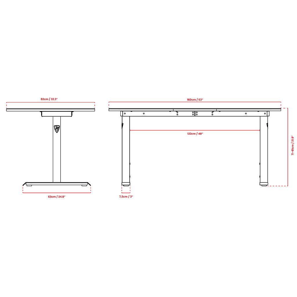 Escritorio Gamer Arozzi Arena negro