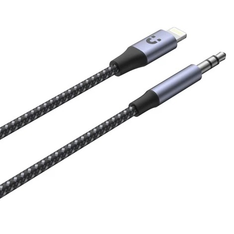 Cable Adaptador Unitek M1209A Audio Hi-Res 1m Lightning a 3.5mm