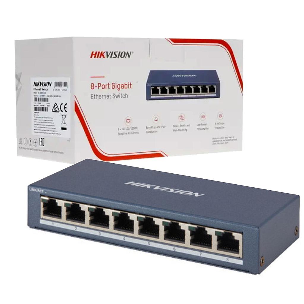 Switch Hikvision 8 puertos gigabit