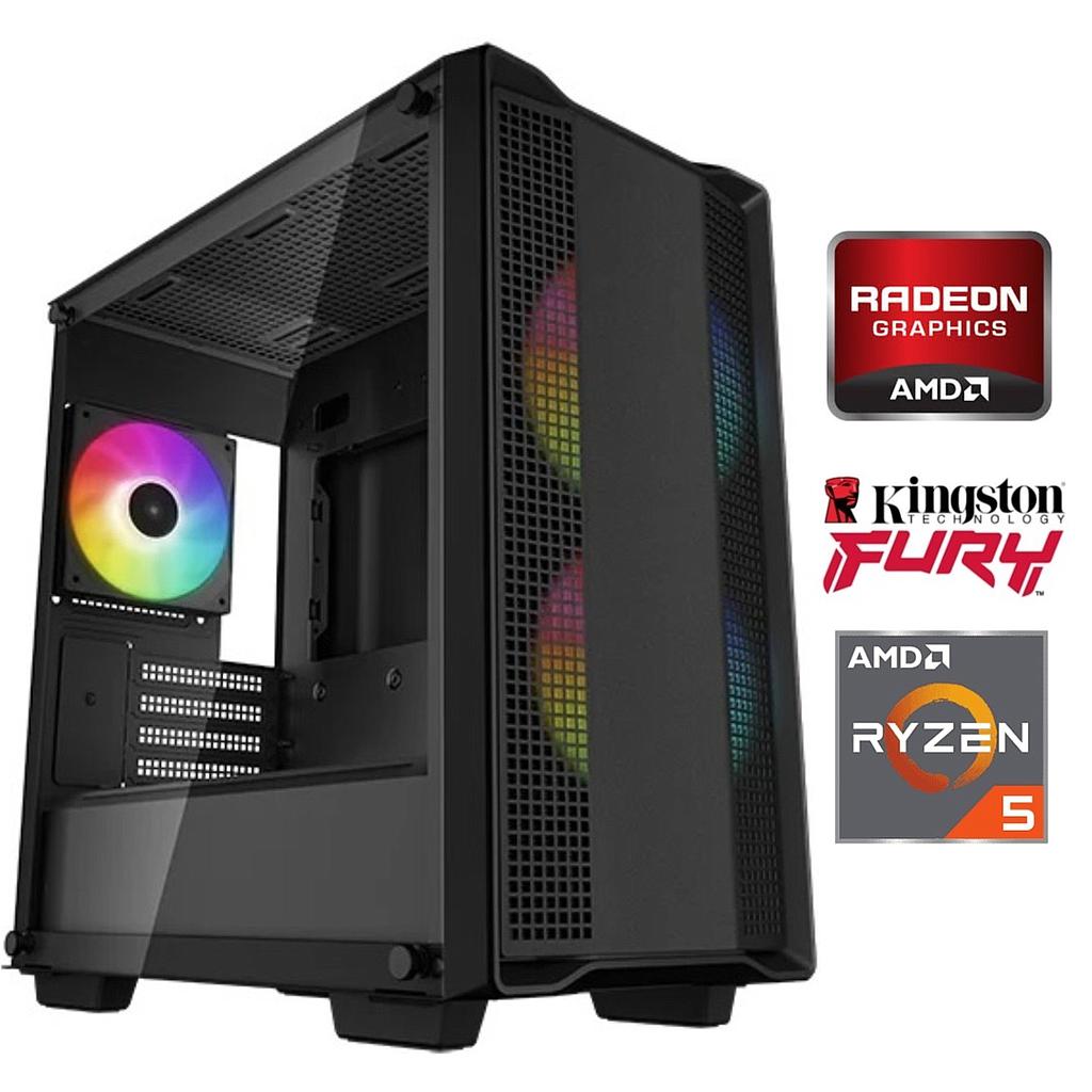 Equipo Gamer Ryzen 5 5600GT, 16GB, SSD 480GB, Gráficos Radeon