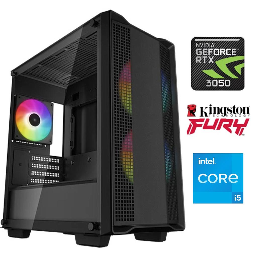 Equipo Gamer Core i5 12400F, 16GB, 500GB, RTX 3050 6GB